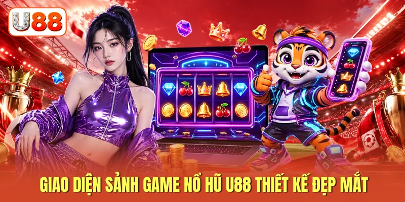 Giao diện sảnh game nổ hũ U88 thiết kế đẹp mắt