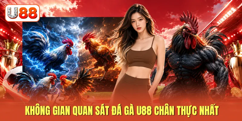 Không gian quan sát đá gà U88 chân thực nhất