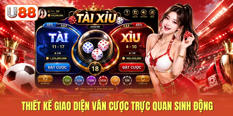 Thiết kế giao diện ván cược trực quan sinh động Thiết kế giao diện ván cược trực quan sinh động